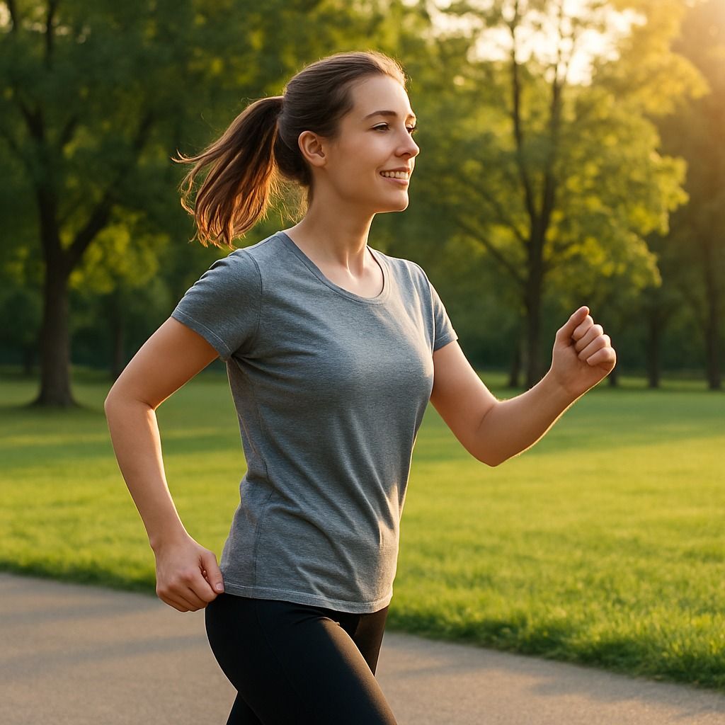 Woman drinking water bottle after excising 